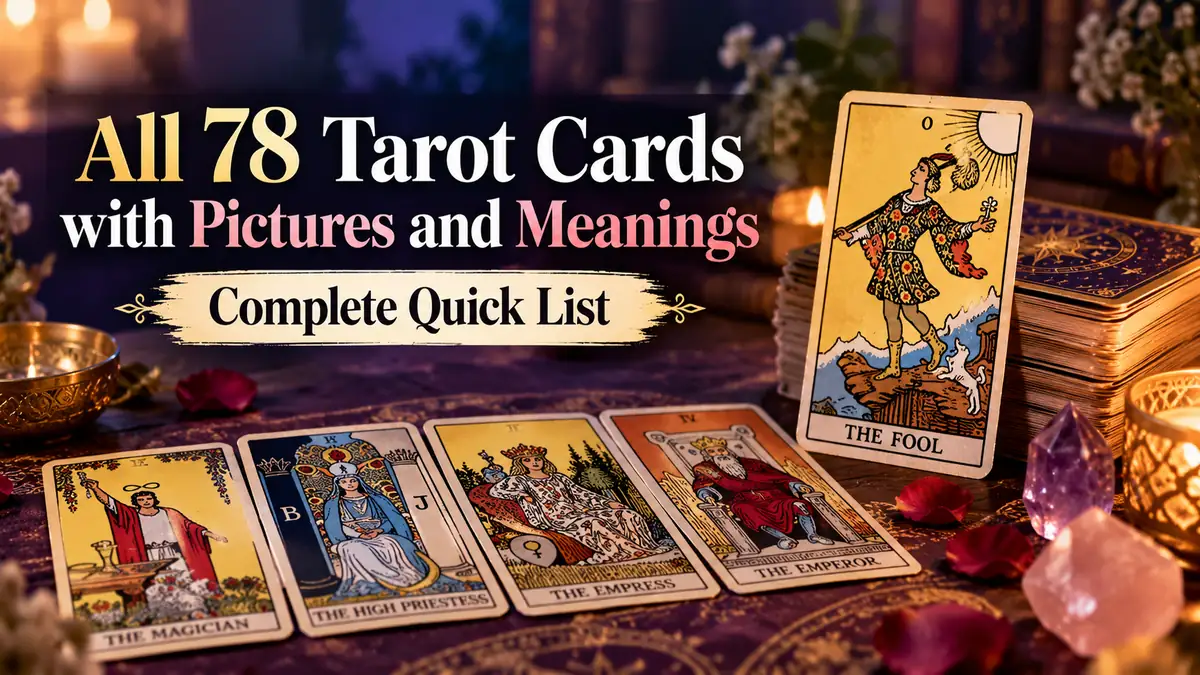 All 78 tarot cards explained by Divine Monica Harsh