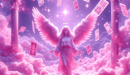 Tarot card reader in Mumbai, India.