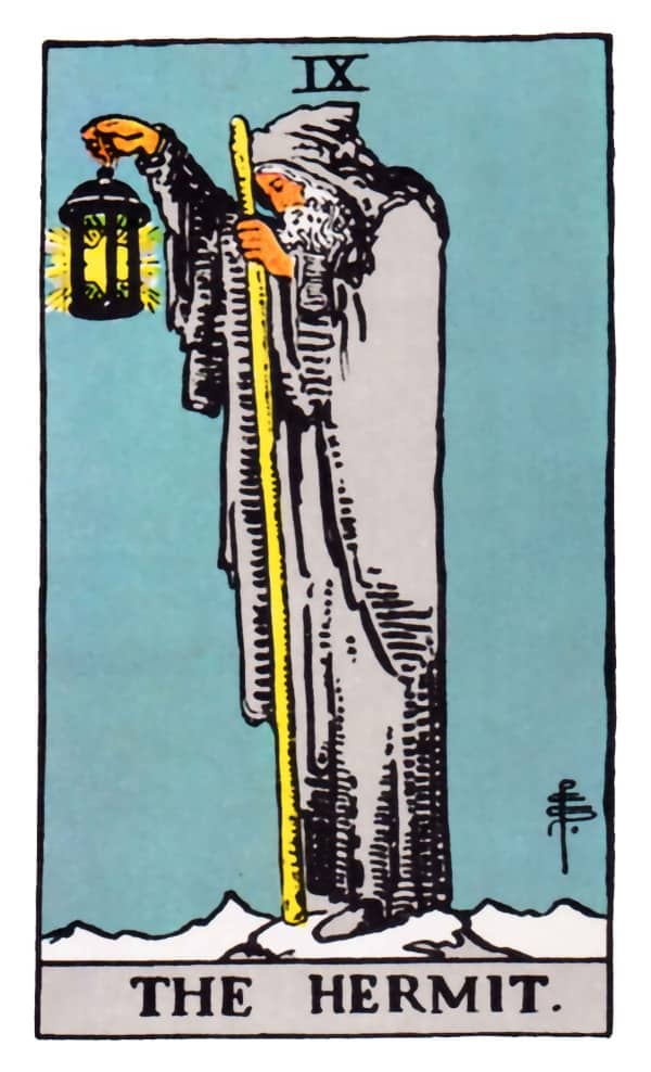 The Hermit tarot card