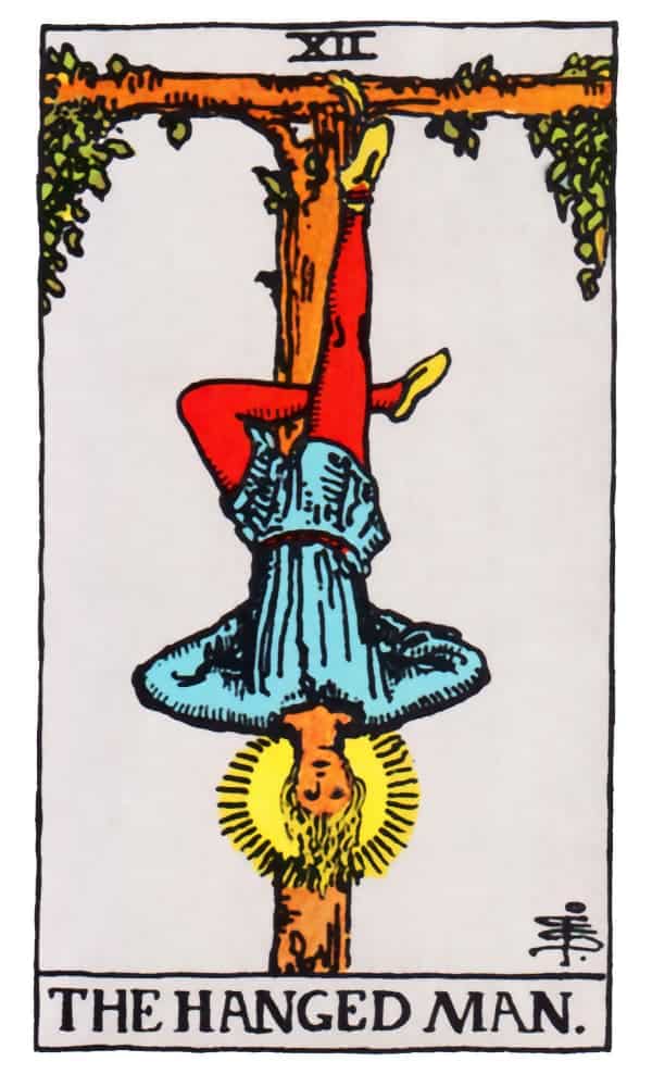 The Hanged Man tarot card