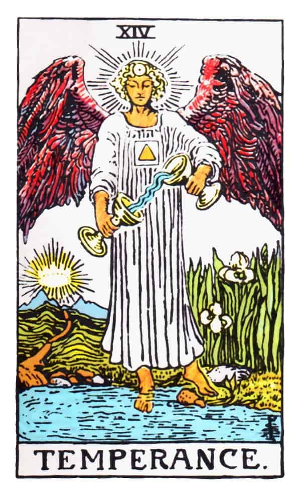 Temperance tarot card