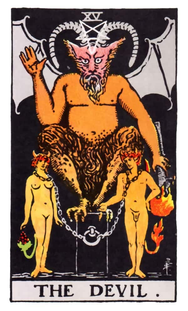 Devil tarot card