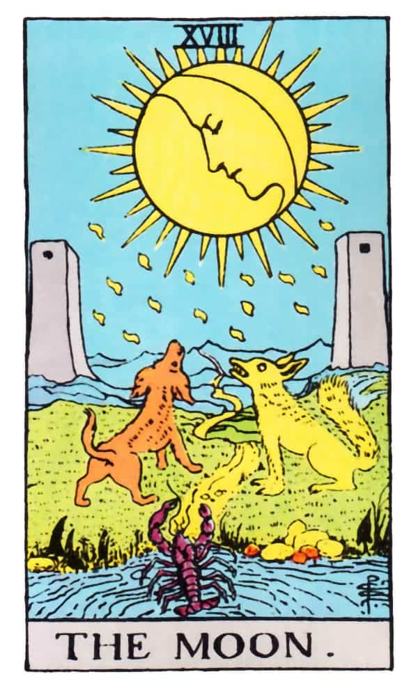 The Moon tarot card