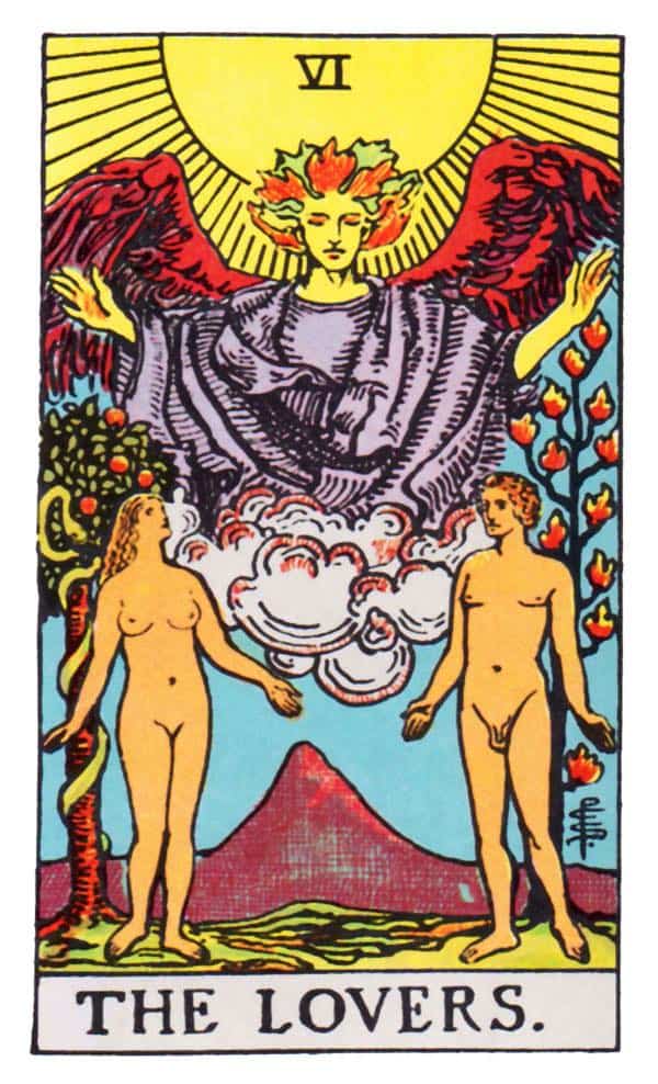 The Lovers tarot card