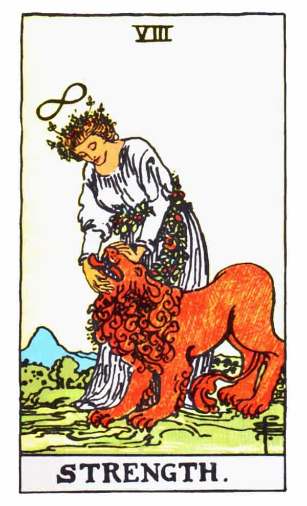 Strength tarot card